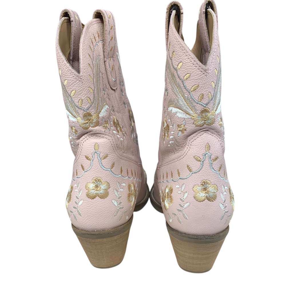 DINGO Blush Pink Embroidered Western Boots - Size 9.5 - Picture 4 of 7